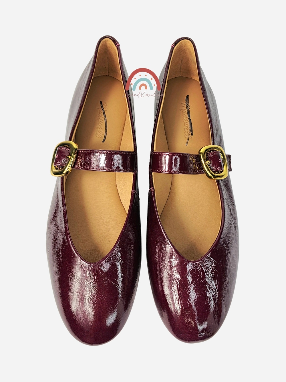 New! Madewell The Remy Mary Jane Flat in Leather Deep Plum 7.5 - Picture 9 of 16